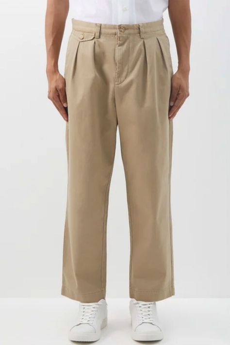 Best men’s chinos 2023: Uniqlo to Prada | British GQ Best Chinos, Men's Chinos, Beige Chinos, Red Trousers, Bodysuit Blouse, Gq Magazine, Suit Shirts, Mens Chinos, Knitted Swimsuit