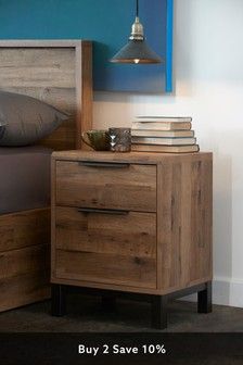 Buy bronx from the Next UK online shop Brown Furniture Bedroom, Fitted Bedroom Furniture, 3 Drawer Bedside Table, Bedside Table Design, Drawer Bedside Table, Wood Bedside Table, Brown Bedroom, Furniture Finishes, Bedside Tables