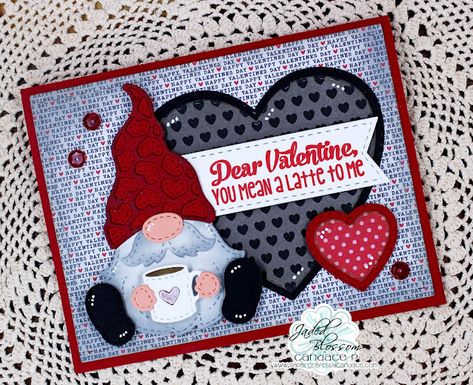 Jaded Blossom: January Stamp Release Day 1: Gnome Dies! Jaded Blossom Gnome Dies, Kindness Gnomes, Kindest Gnomes, Elf Report Card, Chevron Stencil, Sunburst Cards, Gnome Dies, Valentine Bingo, Gnome Cards