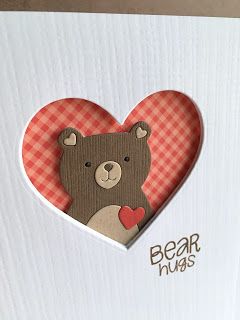 Card Making Ideas, Valentine Cards Handmade, Bear Card, Bear Hugs, Hand Made Greeting Cards, Paper Animals, Cricut Cards, Gift Tag Cards, Love Bear