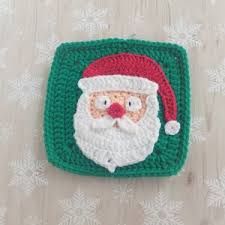 Santa Claus Granny Square Crochet pattern by RaffamusaDesigns Granny Square Crochet Pattern Christmas, Holiday Granny Squares, Crochet Gnome Granny Square, Crochet Snowman Granny Square, Santa Granny Square Crochet, Creative Arts And Crafts, Granny Square Crochet Pattern, Creative Hobbies, Tis The Season