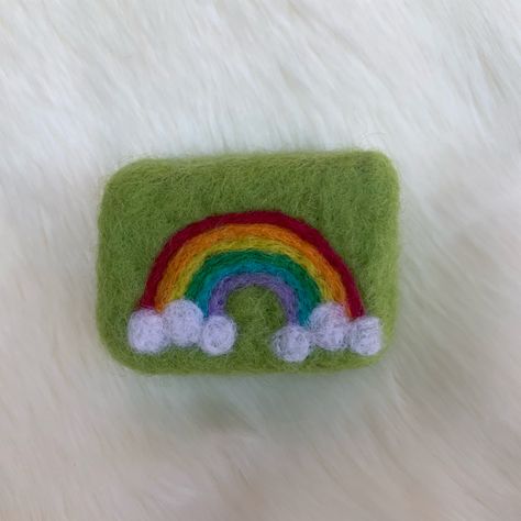 Needle Felted Soap🏝🌺🌈 Needle Felting Soap, Fuzzy Felt, Felted Soap, Felt Art, Needle Felted, Needle Felting, Amigurumi, Soap, Felt