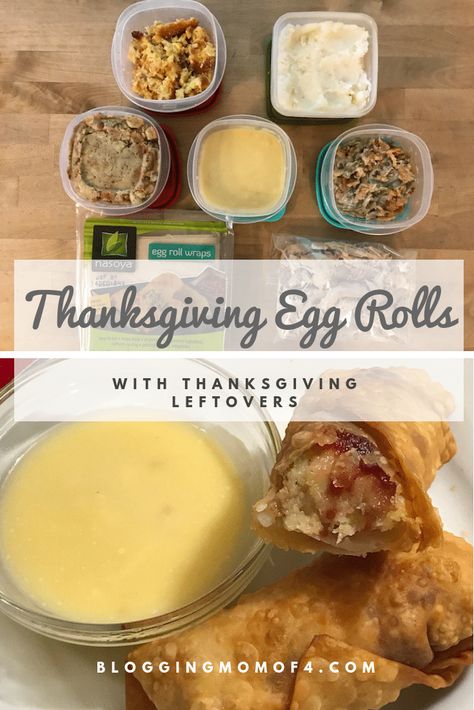 Thanksgiving Egg Rolls, Rolls Thanksgiving, Thanksgiving Veggies, Veggie Rolls, Holiday Treats Recipes, Thanksgiving Leftover Recipes, Egg Roll Recipes, Thanksgiving Meal, Thanksgiving Leftovers