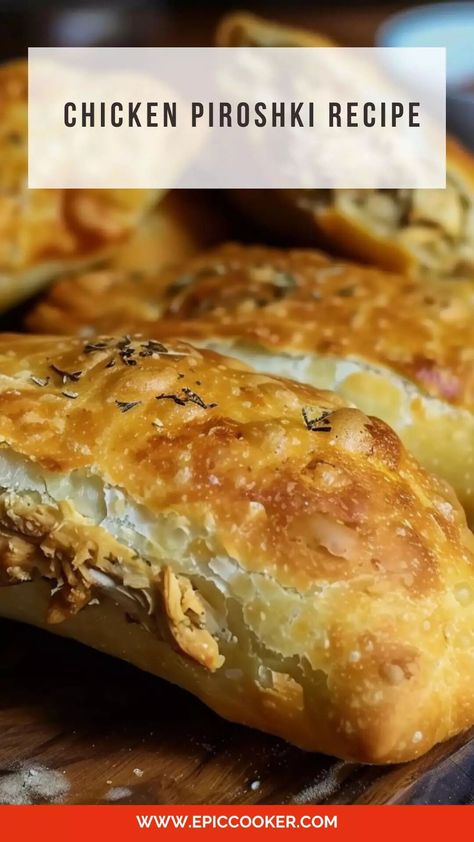 Chicken Piroshki Recipe – Epic Cooker Baked Piroshki Recipe, Meat Piroshki Recipe, Piroshky Recipe, Ukraine Recipes, Piroshki Recipe, Fancy Baking, Russian Pastries, Pierogi Recipe, Hand Pie Recipes