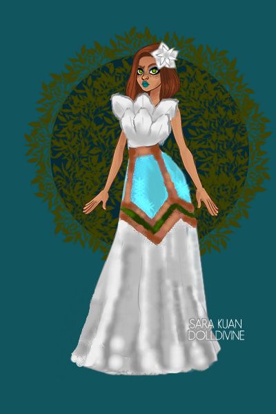 Urban DDNTM - Landmarks - The Lotus Temple by ToTheMoon ~ Modern Fashion Dress Up Lotus Dress Design, Lotus Dress, Lotus Temple, Doll Divine, Geometric Fashion, Dress Illustration, Creative Costumes, Temple Design, Fashion Illustration Dresses