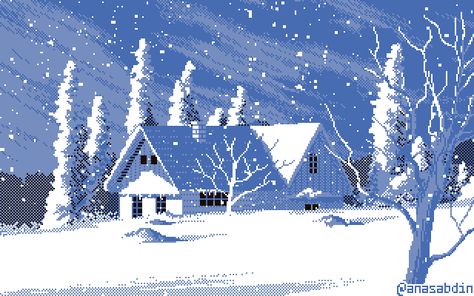 Winter Pixel Art, Pixel Art Landscape, Piskel Art, Pixel Art Background, Arte 8 Bits, Cool Pixel Art, Amazing Gifs, Pix Art, Pixel Art Design