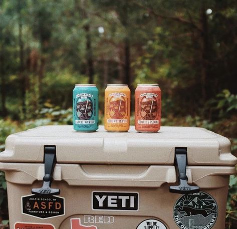 Hunting Product Photography, Summer Beer Photography, Creative Beer Photography, Craft Beer Aesthetic, Beer Can Photography, Beer Photography Photo Ideas, Cooler Photography, Snowboard Pictures, Camping Photoshoot