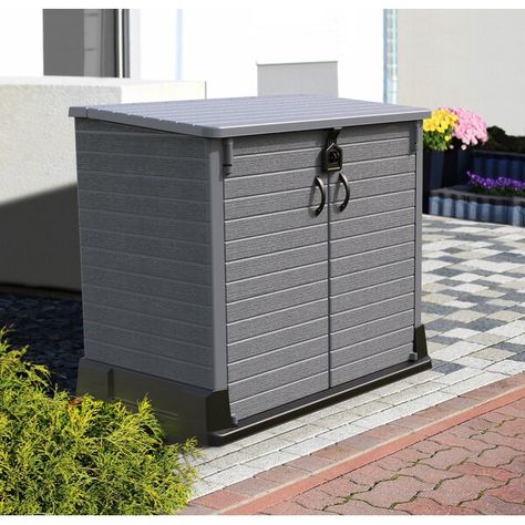 Garbage Can Storage, Garbage Shed, Bin Shed, Resin Sheds, Garbage Storage, Lockable Storage, Garden Storage Shed, Siding Colors, Can Storage