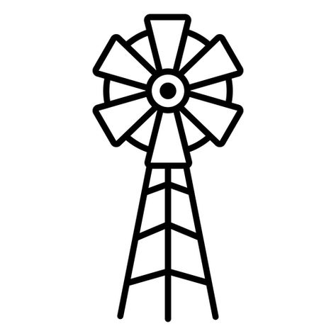 Farm windmill stroke #AD , #Farm, #stroke, #windmill How To Draw A Windmill Step By Step, Windmill Drawing Simple, Windmill Drawing, Farm Windmill, English Project, English Projects, Nebraska State, State Symbols, Tree Templates