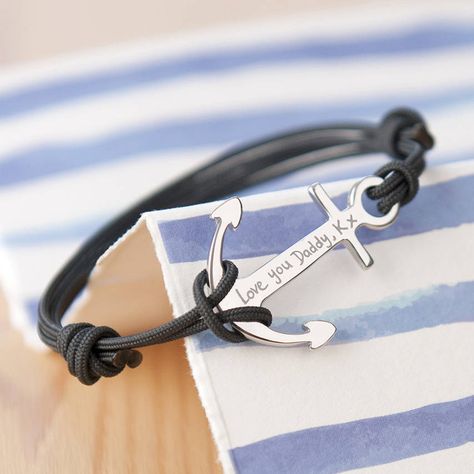 Are you interested in our personalised anchor bracelet ? With our anchor bracelet for men you need look no further. Leather Anchor Bracelet, How To Clean Silver, Silver Necklace Set, Anchor Bracelet, Sport Shoes Women, Mens Leather Bracelet, White Gold Jewelry, Bracelets For Women, Silver Man