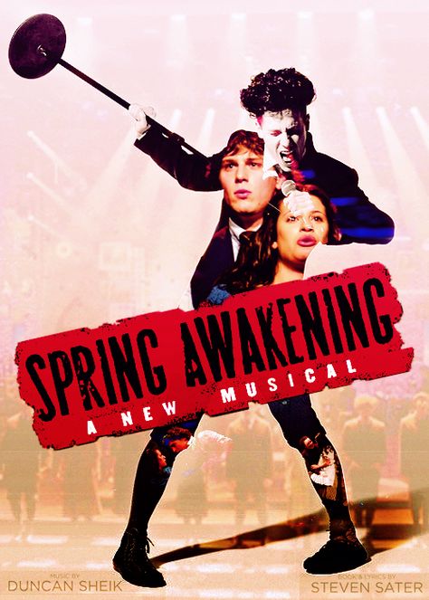 Spring Awakening Original Broadway Cast Album Spring Awakening Poster, Awakening Aesthetic, Spring Awakening Musical, John Gallagher Jr, Broadway Posters, Next To Normal, Musical Plays, Spring Awakening, Theatre Nerds