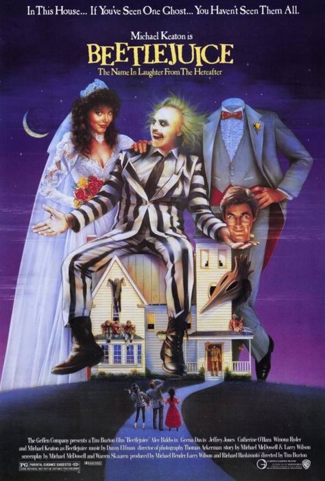 Beetlejuice Michael Keaton, Beetlejuice Movie Poster, Human Centipede, Beetlejuice Movie, Danny Elfman, Geena Davis, Harry Belafonte, Catherine O'hara, Evil Dead