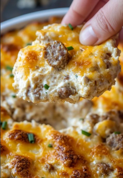 Cheesy Hissy Fit Dip - Easy DIY Recipes Hissy Fit Dip, Sausage Dip Recipe, Sausage Cheese Dip, Warm Appetizers, Rainy Day Recipes, White Bean Soup Recipes, Quick Baking, Meal Train Recipes, Slow Cooked Chicken