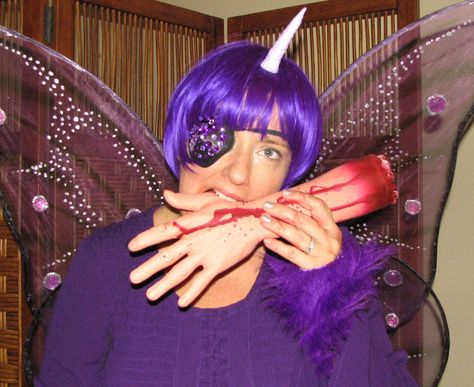 Purple People Eater Costume, Flying Purple People Eater Costume, Purple People Eater Pumpkin, Purple Wig Costume Ideas Halloween, One Eyed One Horn Flying Purple People Eater, Purple Cosplay Costume For Halloween, People Eater, Cosplay Tutorial, Hallows Eve