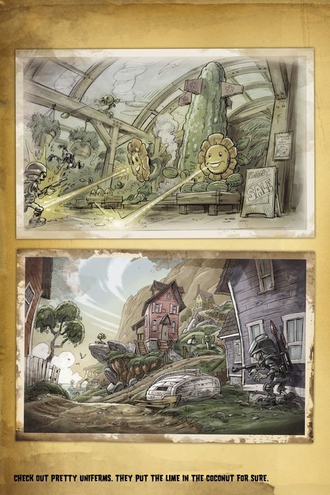 Plants Vs Zombies Concept Art, 90s Core, Mother Games, Plant Zombie, Plantas Vs Zombies, Zombies 2, Promotional Image, Plants Vs Zombies, Plant Art