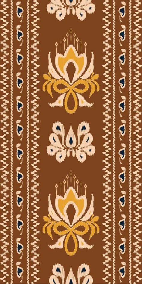 Ikat Border, Indian Textile Design, Beautiful Live Wallpaper, Paisley Embroidery, Ikkat Dresses, Border Lace, Textile Prints Design, Borders Design, Pure Design