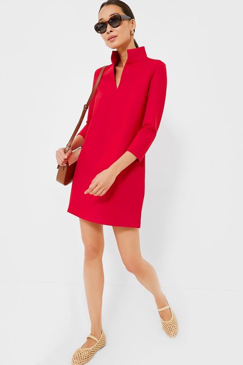 Versatile, on-trend, and always chic- the Clifton Dress is a Tuckernuck classic. Featuring a stand collar, V-neckline, and three-quarter length sleeves, this fan favorite is made in a ponte fabric which means no wrinkles, more comfort, and less upkeep! Super versatile, this mini can work for every occasion, so it is no surprise that it will be your go-to for everything from cocktails with friends to farmers’ market trips to date night. Stand collar V-neckline Three-quarter length sleeves Mini le Tuckernuck Dress, No Wrinkles, Ponte Fabric, Cocktail Attire, Whale Tail, Current Styles, Night Stand, A Stand, Weekend Wear