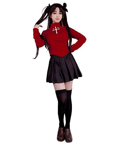 Introducing Miccostumes Womens Fate Stay Night Rin Tohsaka Cosplay Costume women l. Get Your Ladies Products Here and follow us for more updates! Fate Stay Night Rin Tohsaka, Rin Tohsaka Cosplay, Long Sleeve Top And Skirt, Fate Stay Night Rin, Rin Cosplay, Red Top Women, Gothic Halloween Costumes, Red Cosplay, Rin Tohsaka