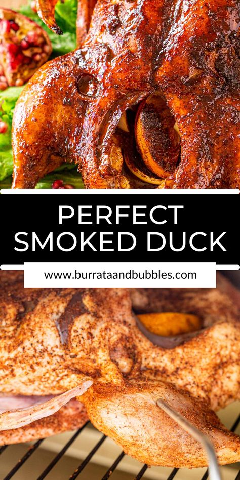 Whole Duck Recipes, Roasted Duck Recipes, Smoked Duck, Duck Recipe, Traeger Recipes, Pellet Grill Recipes, Eat A Lot, Duck Hunter, Duck Recipes