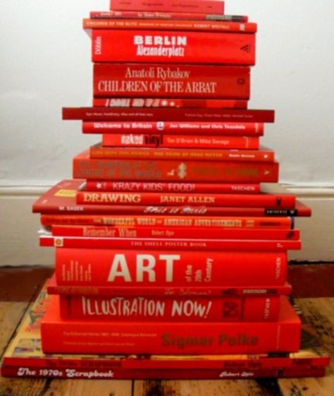 I See Red, Simply Red, Red Books, Stack Of Books, Root Chakra, Red Aesthetic, Wearing Red, Shades Of Red, Red Hot