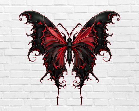 Gothic Butterfly, Monarch Butterfly Tattoo, Tattoo Png, Butterfly Tattoo Stencil, Whimsical Butterfly, Butterfly Png, Skull Png, Tattoo Style Drawings, Glass Butterfly