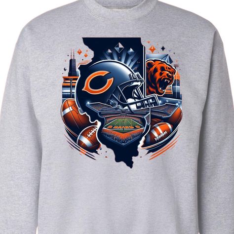 Chicago Bears! 🐻 Football Apparel Small-6X unisex & fitted www.toohye.com 🏈 $28-$50 #sports #footballseason #football #touchdown #Chicago #Chicagobears #hoodieseason #hoodies Football Apparel, Chicago Bears Football, Bears Football, Football Outfits, Chicago Bears, Football Season, Bears, Chicago, Football