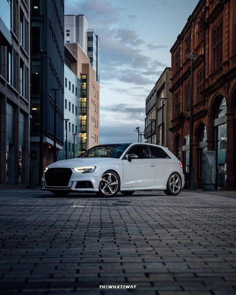 White Car Photography, Car Photography Angles, Car Photography Ideas Angles, Photography Angles, White Audi, Car Shoot, Charger Hellcat, Dodge Charger Hellcat, Car Photoshoot