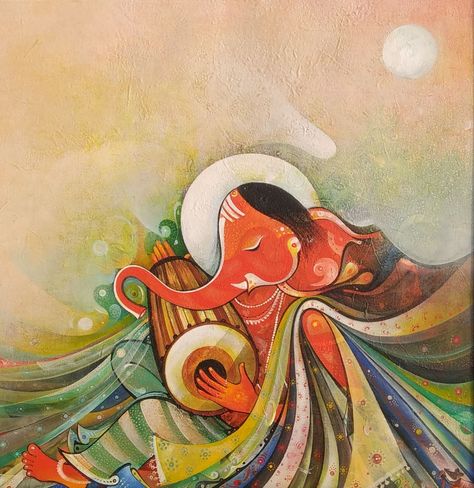 Ganesha Canvas Painting, buy paintings Mythology Paintings, Top Paintings, Pichwai Paintings, Ganesh Art, Ganesha Painting, Realism Painting, Angel Painting, Abstract Expressionism Painting, Online Painting