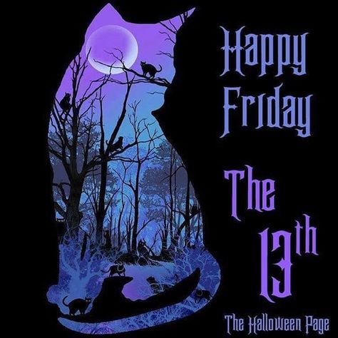 Happy Friday the 13th!  Thanks to our friend JaCk at @thehalloweenpage for sharing this! We love it!  #arlenescostumes #thehalloweenpage #JackSkellington #NightmareBeforeChristmas #Halloween #autumn #fall #blackcat #fridaythe13th #september13 #fridayseptember13th #harvestmoon #fullmoon Friday The 13 Quotes Funny, Friday The 13th Quotes, Friday The 13th Funny, Friday The 13th Memes, Friday Wishes, Happy Friday The 13th, Good Morning Friday, Good Night Gif, Happy Hippie