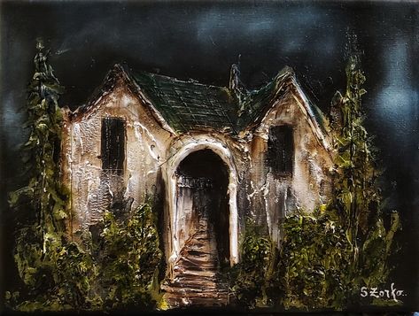 Painting Abandoned House Painting, Abandon House, Abandoned House, Painting Inspo, House Art, Abandoned Houses, House Painting, Art Inspo, Home Art