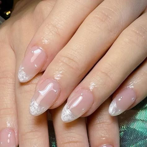 Nails By YS on Instagram: "Pearl French bridal nails 👰💅  #sghomebasednails #sghomebasedbusiness #sgnails #sgnailsalon #pearlnails #frenchnails" Pearl Tip Nails, Pearl Nails French Tip, French Pearl Nails, Pearl French Nails, French Bridal Nails, Pearl Wedding Nails, Pearl French Tip Nails, Pearl French Tip, Pearls Nails