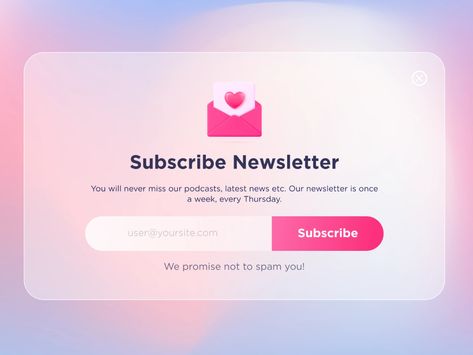 Email Subscription Pop Up, Newsletter Sign Up Design, Ted White, Ui Website, App Design Layout, Wwe Pictures, Subscribe Newsletter, Newsletter Design, Sale Promotion