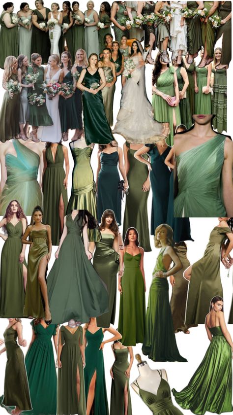 Bridesmaid Color Palette, Bridesmaid Colors, Wedding Mood Board, Wedding Mood, Wedding Deco, Gold Wedding, Green And Gold, Wedding Inspo, Wedding Styles