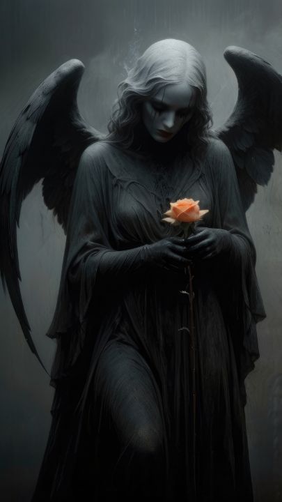 Gloomy angel statue - Igor Lizunov Statue Digital Art, Creepy Angel, Sculpture Flower, Male Angel, Girl With Green Eyes, Angel Statue, Angel Statues, Concept Art Drawing, Dark Angel