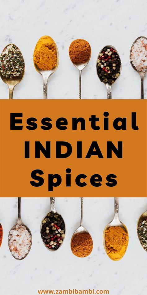 Indian Seasoning, Bhindi Masala Recipe, Essential Spices, India Recipes, Bhindi Masala, List Of Spices, Spice Combinations, Spice Blends Recipes, Food Asian