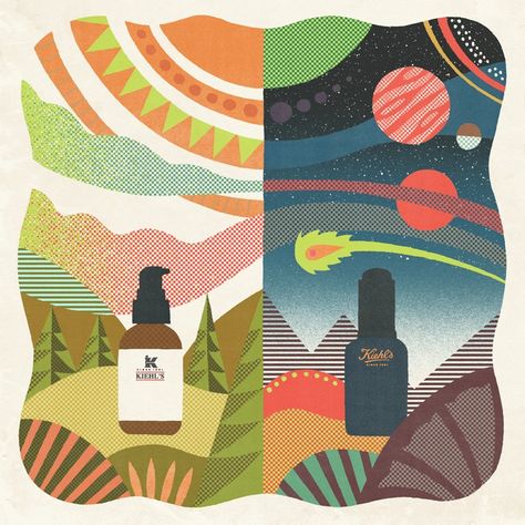 Day into Night - Andrew Holder Beer Growler, Night Illustration, Night And Day, Illustration Agency, Creative Content, Talent Agency, Art Culture, Sephora Collection, Day For Night