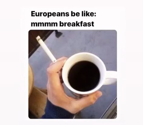 relatable meme for europeans i guess Breakfast Meme, European Breakfast, Relatable Meme, Random Videos, Pop Culture, Funny Memes, Memes, Funny, Quick Saves