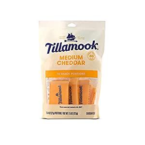 Amazon.com: Tillamook Medium Cheddar Cheese Snack Portions, 7.5oz, 10ct : Grocery & Gourmet Food Snacks In A Bag, Cheddar Cheese Sticks, Artichoke Pasta Salad, Jelly Bars, Spinach Artichoke Pasta, Tillamook Cheese, Cinnamon Banana Bread, Cheese Snack, Artichoke Pasta