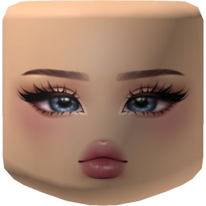 Roblox Roblox Makeup Tutorial, Makeup Roblox Faces, Roblox Face Codes Makeup, Roblox Makeup Faces, Roblox Girl Face, Cute Roblox Faces, Roblox Face Id, Roblox Makeup, Roblox Face Codes