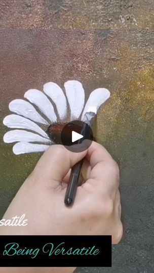 Paint Daisies, Daisy Painting, Art Nature, How To Paint, Painting Acrylic, Painting Techniques, Acrylic Paint, Acrylic Painting, Canvas Painting