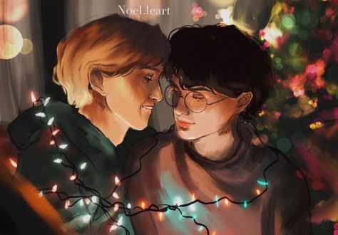 Drarry Fanart, Harry Draco, Hogwarts Aesthetic, Harry Potter Christmas, Hogwarts Mystery, Hes Mine, Harry Potter Cast, Harry Potter Characters, Harry Potter Hogwarts