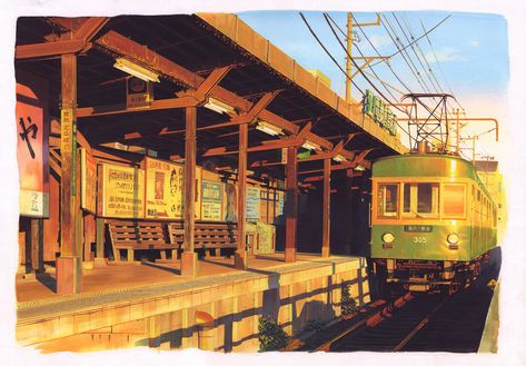 Building Photography, Multimedia Arts, Concept Art Tutorial, Scenery Photography, Island Art, Kamakura, Animal Crossing Game, Vintage Train, Art Academy