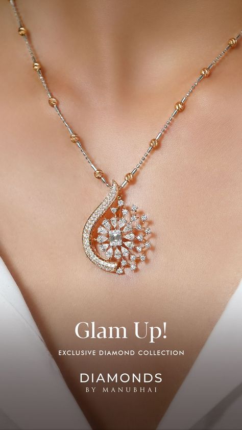 Modern Necklace Design, Expensive Jewellery, Diamond Pendant Set, Pendent Set, Diamond Locket, Gold Pendent, Mangalsutra Design, Bridal Necklace Designs, Neck Pieces Jewelry