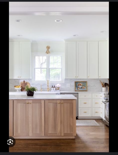 Countertops For Cream Cabinets, Craftsman Kitchen Cabinets White, Craftsman Kitchen Cabinets, Best Countertops, Kitchen Cabinets White, Living And Kitchen, Cream Cabinets, Transitional Kitchen Design, Simple Kitchen Remodel