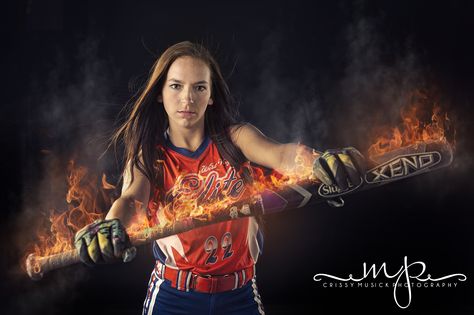 Softball Pictures With Fire, Softball Princess Pictures, Softball Pictures Poses Individual, Softball Photoshoot Ideas, Ariel Photoshoot, Softball Photoshoot, Softball Poses, Softball Pictures Poses, Softball Picture