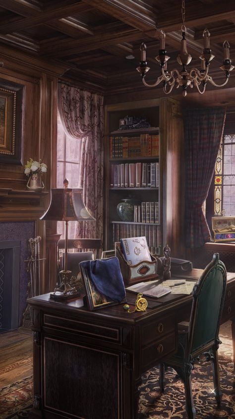 Cottage Library, Interior Concept Art, Den Ideas, Classical Furniture, Medieval Houses, Apartment Aesthetic, Visual Aesthetics, Dream House Interior, Romance Club