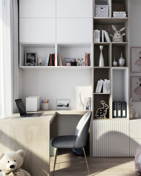 Office Design Trends, Modern Home Offices, Study Room Design, Small Home Offices, Home Office Ideas, Kids Interior Room, Small Room Design, Small Home Office, Kids Room Design