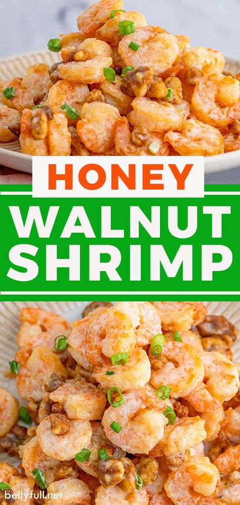 Shrimp Recipes Honey Walnut, Almond Shrimp Recipes, Gluten Free Honey Walnut Shrimp, Walnut Recipes Dinner Dishes, Honey Walnut Shrimp Recipe Healthy, Honey Coconut Shrimp, Crunchy Shrimp Recipes, Honey Pecan Shrimp, Hot Honey Walnut Shrimp