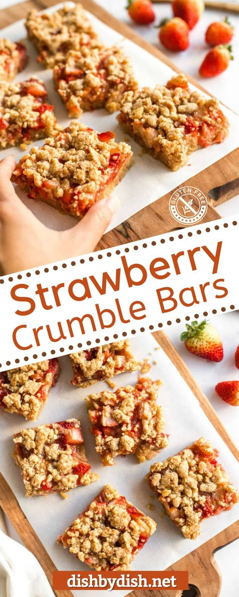 Gluten Free Fruit Bars, Gluten Free Dairy Free Strawberry Dessert, Gluten Free Cold Desserts, Gluten Free Strawberry Bars, Summer Dessert Gluten Free, Gluten Free Dairy Free Summer Desserts, Dairy Free Fruit Dessert, Dairy Free Summer Desserts, Gluten Free Picnic Food Ideas