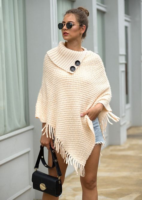 Poncho sweater pattern